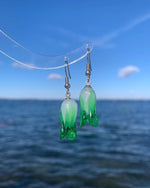 Glass Bok Choy Earrings