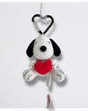 Snoopy Heart Key Ring Charm