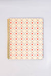 Rough Draft Large Notebook, Cherry Hearts