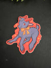 Retro Spooky Goat Sticker