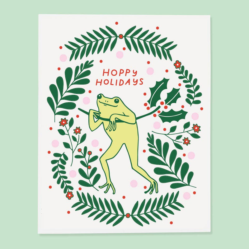 Froggy Holiday Card