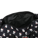 Hello Kitty AOP Black Travel Duffle Bag