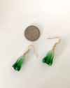 Glass Bok Choy Earrings