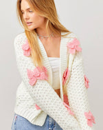 Crochet Bow Cardigan