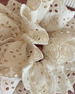 Natural Eyelet Scrunchie