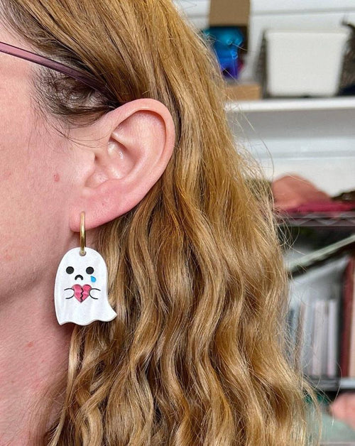 Lonely Hearts Ghostie Earrings