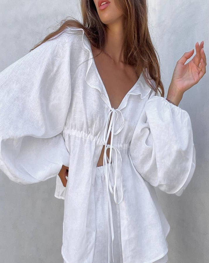 Bella Balloon Sleeve Blouse