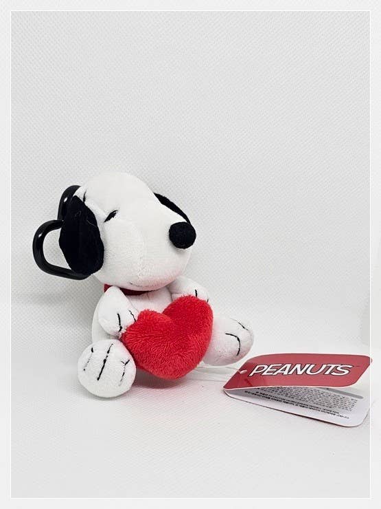 Snoopy Heart Key Ring Charm