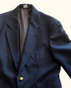 Vintage Navy Blue Blazer with Gold Buttons