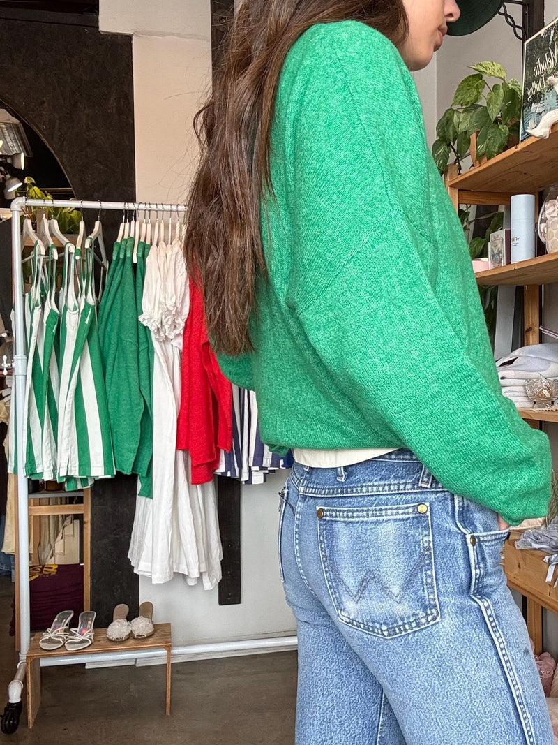 Green Piper Cardigan