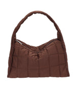 Chocolate Nylon Shoulder Bag