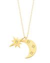 Gold Dipped Starburst Pendant Necklace