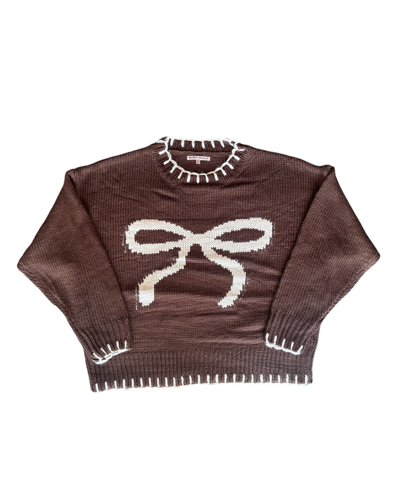 Chocolate Bow Sweater