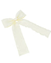 Ivory Maren Ruffle Bow Clip