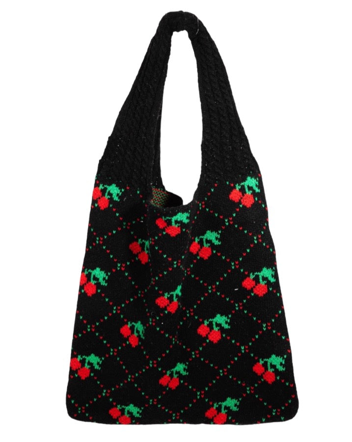 Cherries Knit Bag