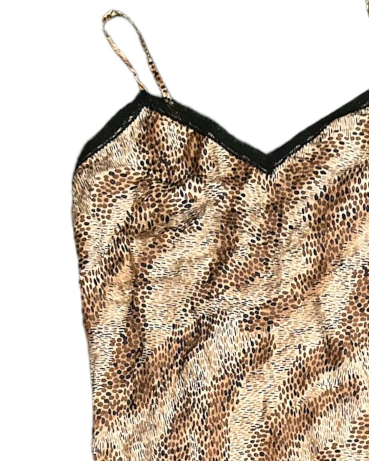 Vintage Leopard Slip Dress