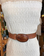 Vintage Studded Oval Belt