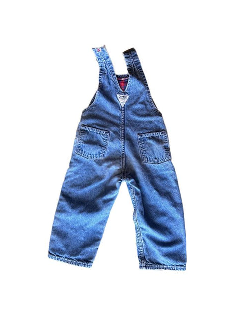 Vintage OshKosh Flannel Overalls