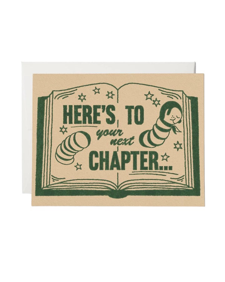 Next Chapter congratulations greeting card