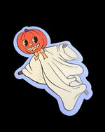 Retro Halloween Pumpkin Magnet