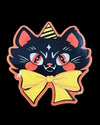 Retro Halloween Cat Vinyl Sticker