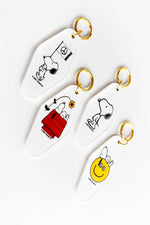 3P4 x Peanuts® - Snoopy Doghouse Flower Key Tag