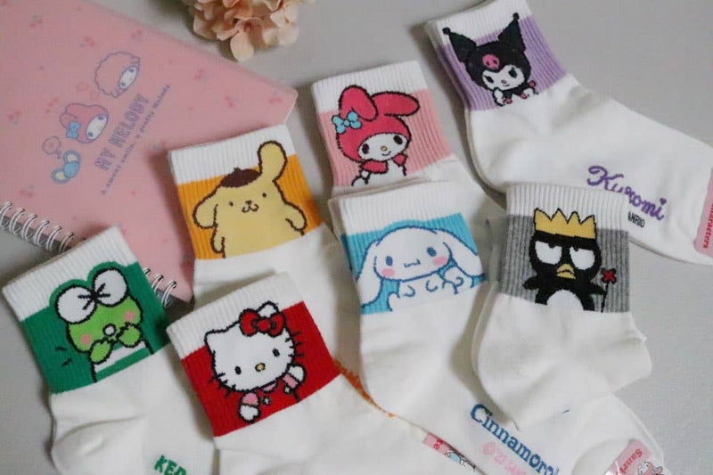 Sanrio Athletic Ankle Socks: KeroKero keroppi