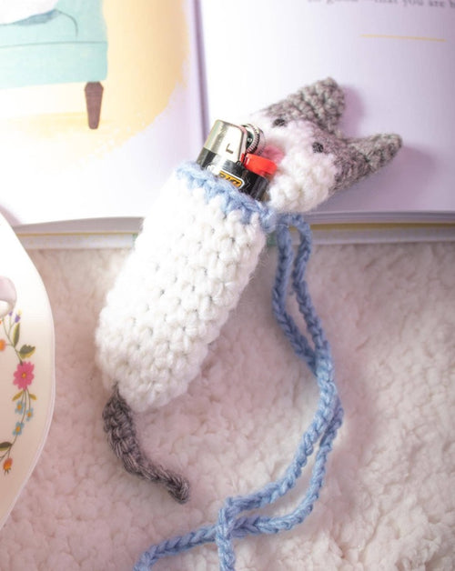 Cat Crochet Lighter Holder