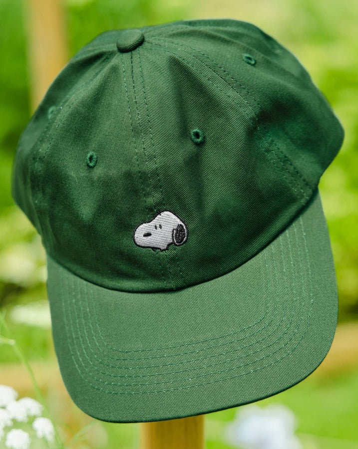 3P4 x Peanuts® - Snoopy Embroidered Dad Hat (Forest)