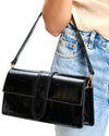 Black Patent Wilhelmina Bag