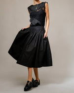 Black Drop Waist Skirt