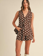 Vivian Polka Dot Vest