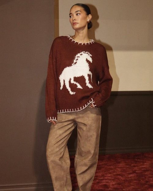 Chocolate Horse Sweater