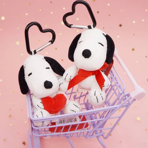 Snoopy Heart Key Ring Charm