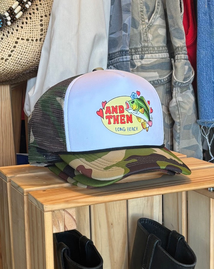 Camo Bass Then Trucker Hat