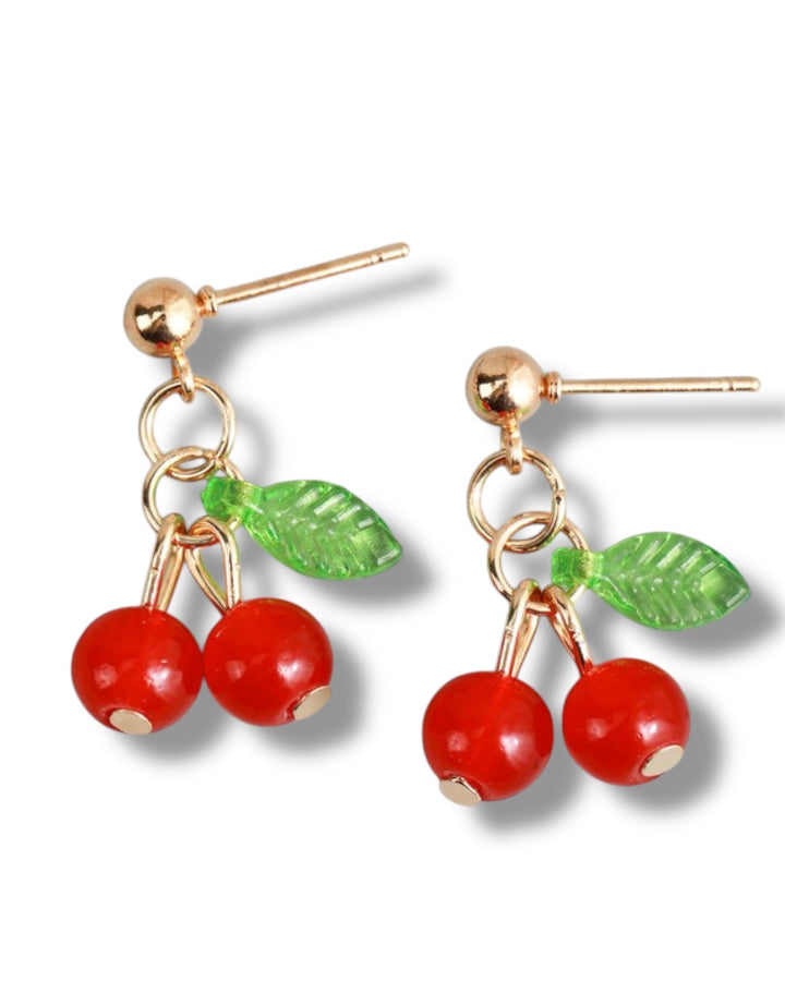 Cherry Drop Studs