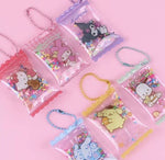 Sanrio Pastel Candy Key Ring Chain Zipper Charm Random Pack