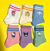 Sanrio Cotton Ankle Socks: Kuromi