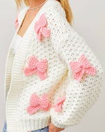 Crochet Bow Cardigan