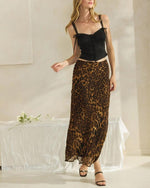 Bias Leopard Skirt