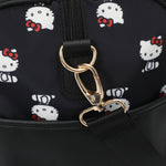 Hello Kitty AOP Black Travel Duffle Bag