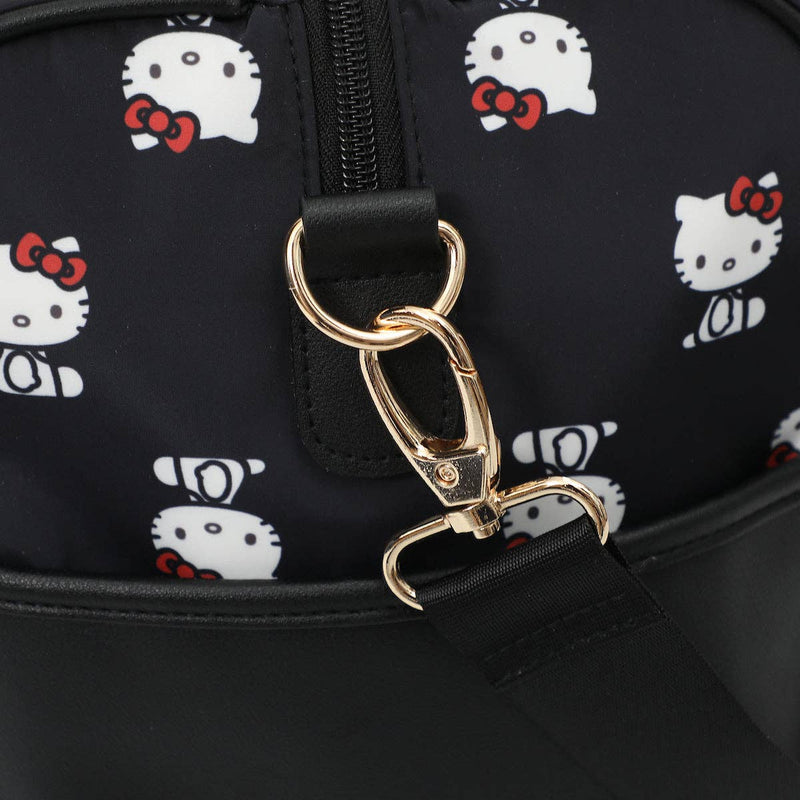 Hello Kitty AOP Black Travel Duffle Bag