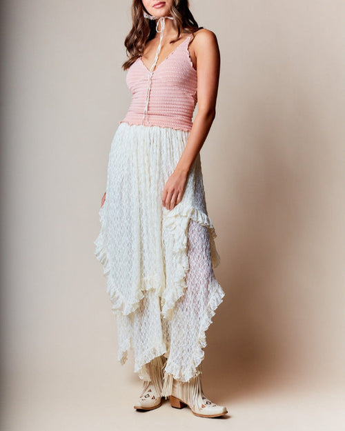 Stevie Lace Tiered Skirt