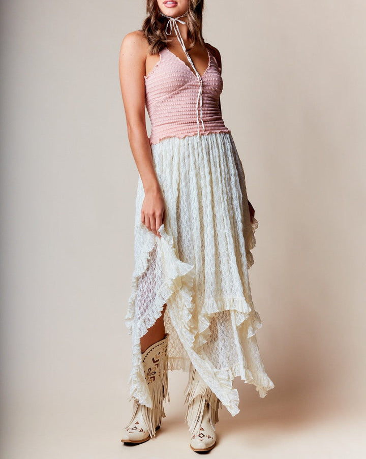 Stevie Lace Tiered Skirt