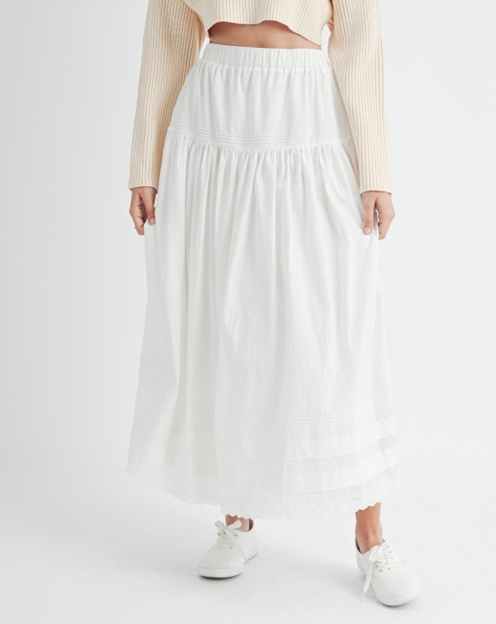 Junie Eyelet Skirt