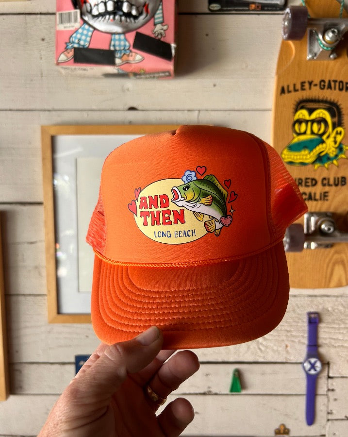 Orange Bass Then Trucker Hat