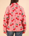 Pink Cherry Fleece Jacket