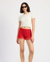 Red Rose Ruffle Bloomer Shorts