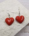 Red Hot Heart Earrings