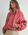 Red Check Fleece Jacket